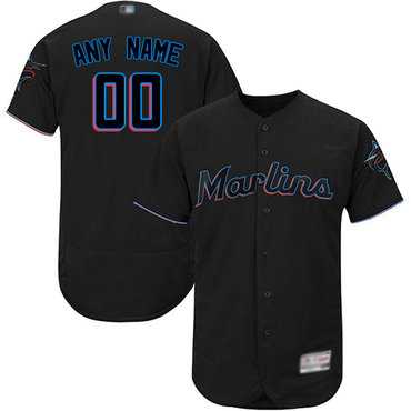 Customized Miami Marlins Black Baseball Alternate Flex Base Jersey,We sell and wholesale Customized Miami Marlins Black Baseball Alternate Flex Base Jersey on line form chian!